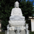 New design White Marble outdoor large buddha statue